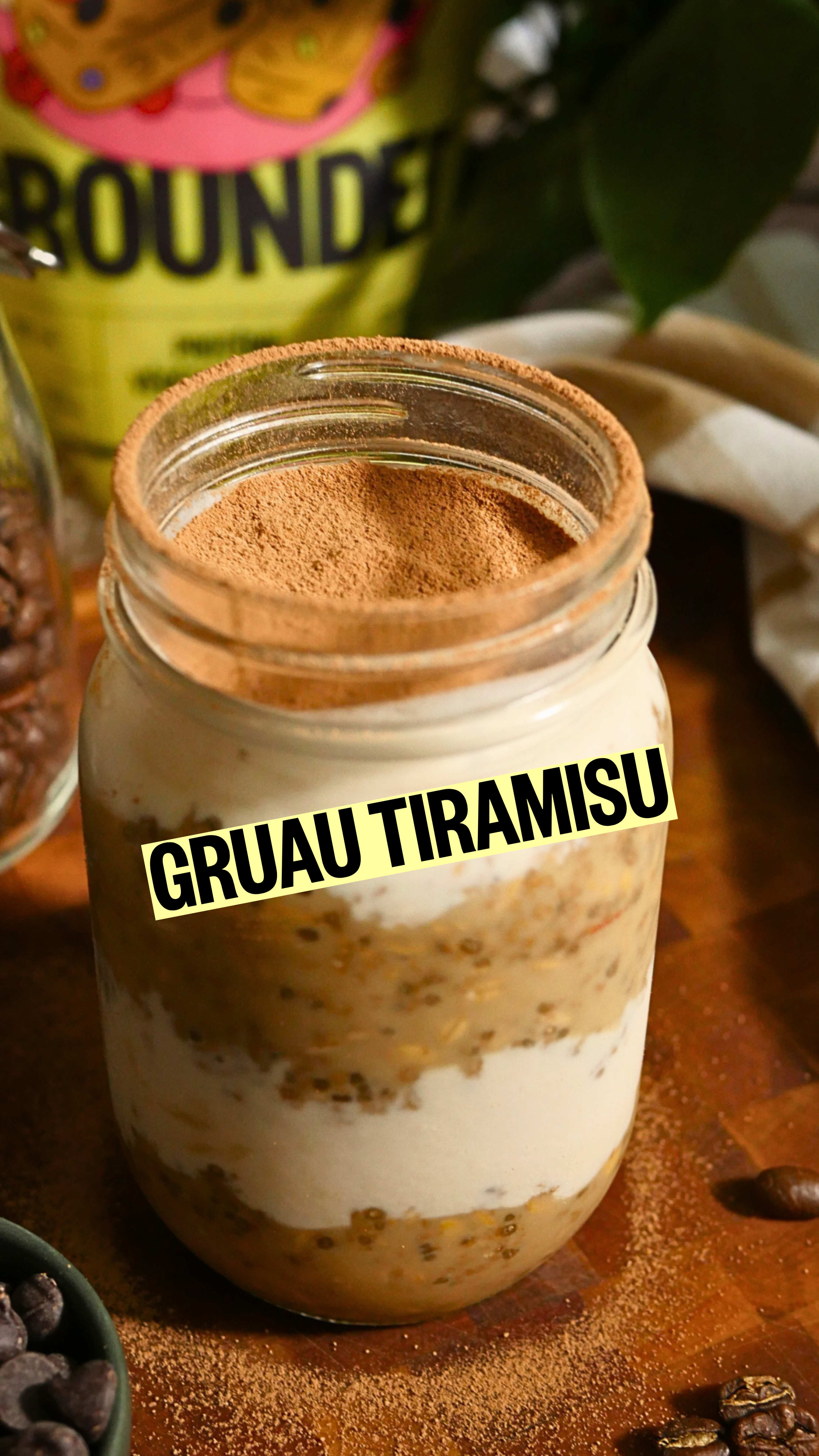 bol de gruau tiramisu avec sac de Mini OG de Grounded