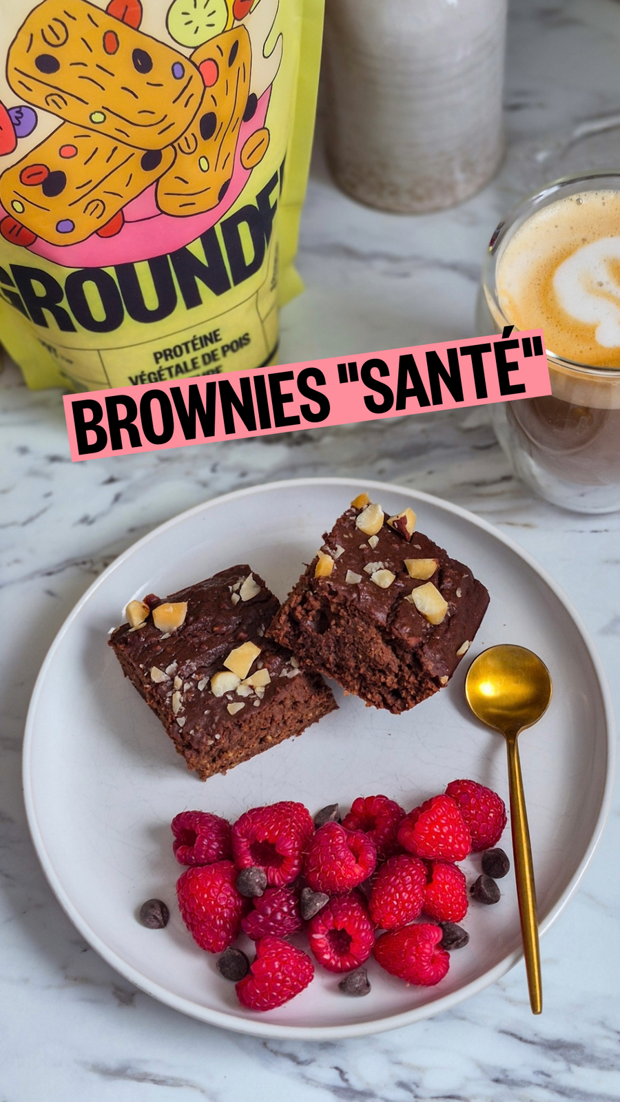 BROWNIES PROTÉINÉS À LA PVT