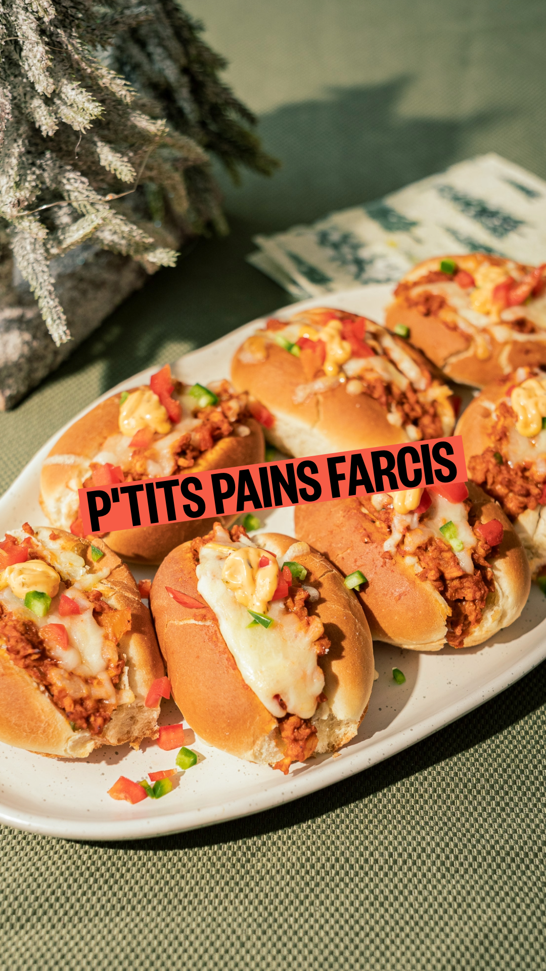 P'TITS PAINS FARCIS À LA PVT TEXMEX